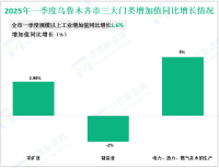 2025年一季度乌鲁木齐市实现地区生产总值1236.17亿元，同比增长5%