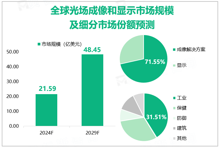 全球光场成像和显示市场规模及细分市场份额预测