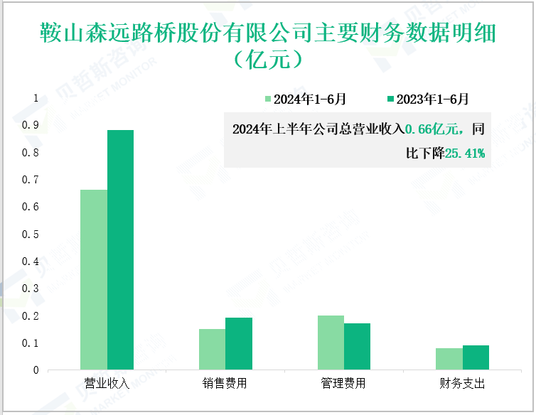 鞍山森远路桥股份有限公司主要财务数据明细(亿元)