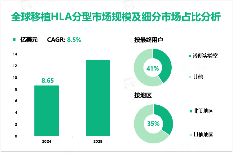 全球移植HLA分型市场规模及细分市场占比分析