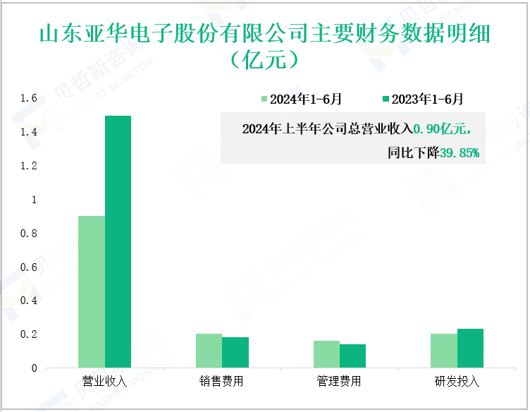 山东亚华电子股份有限公司主要财务数据明细(亿元)