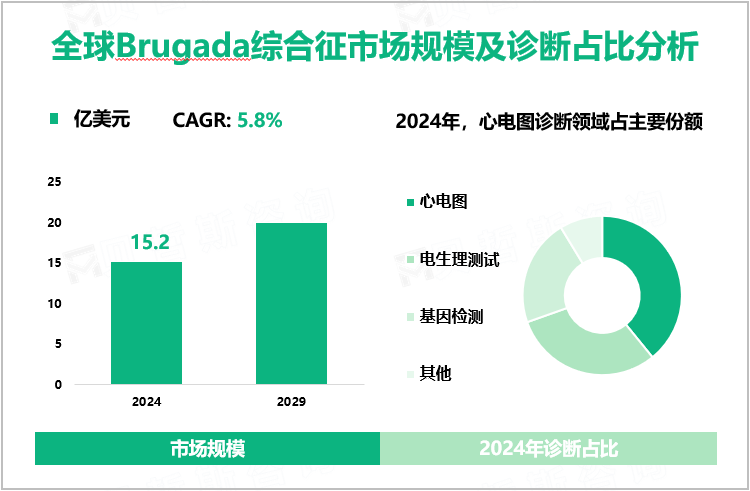 全球Brugada综合征市场规模及诊断占比分析
