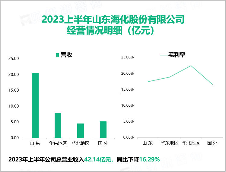 2023上半年山东海化股份有限公司 经营情况明细（亿元）