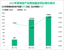 2023年青海省全年生产总值3799.1亿元，比上年增长5.3%