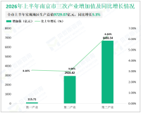 2026年上半年南京市实现地区生产总值9729.07亿元，同比增长5.3%