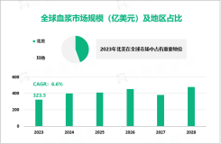 2023年全球血浆市场规模为323.5亿美元，北美为主要发展区域

