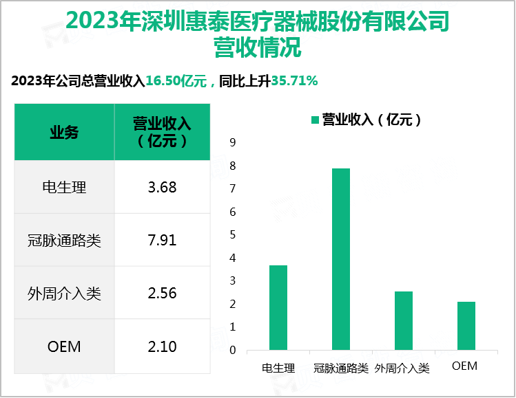 2023年深圳惠泰医疗器械股份有限公司营收情况