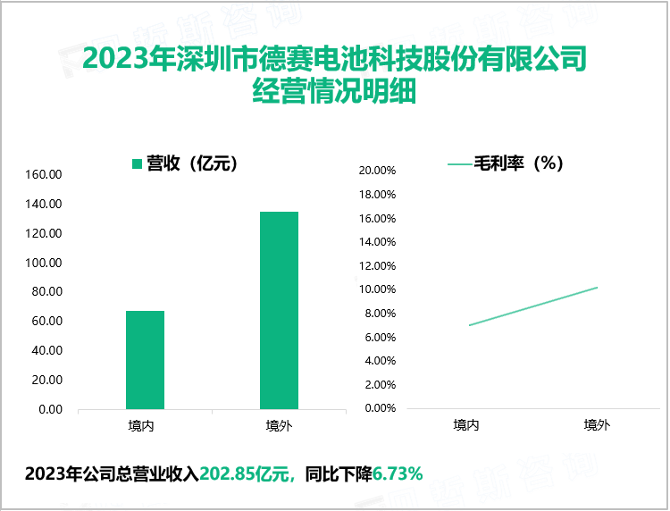 2023年深圳市德赛电池科技股份有限公司经营情况明细