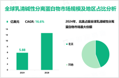 乳清碱性分离蛋白物发展前景分析：2024-2029年全球市场规模CAGR为16.6%