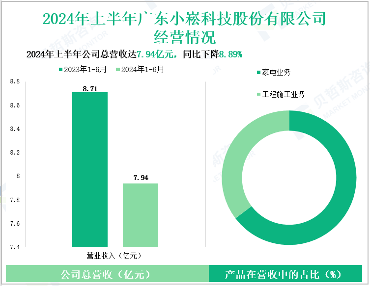 2024年上半年广东小崧科技股份有限公司经营情况