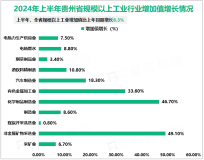 2024年上半年贵州省规模以上工业增加值比上年同期增长8.3%