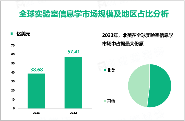 全球实验室信息学市场规模及地区占比分析