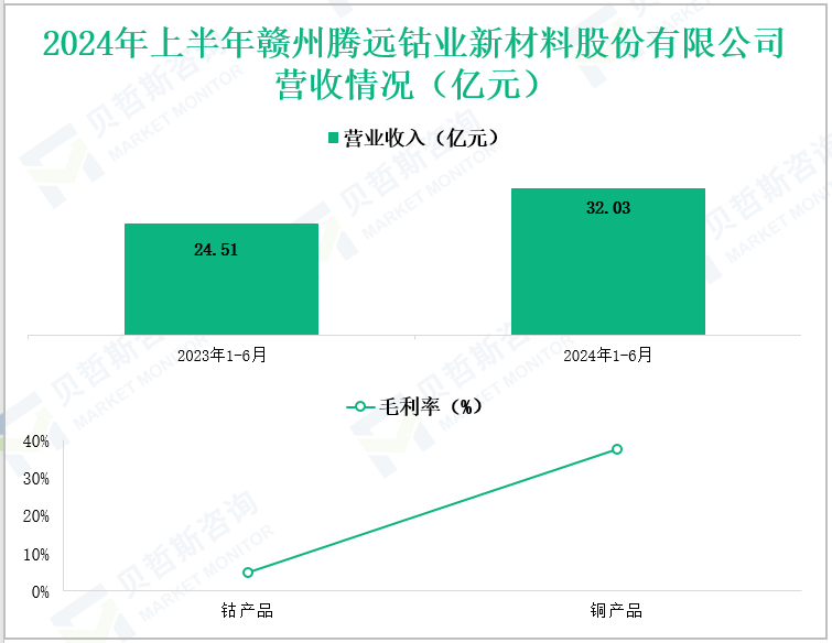 2024年上半年赣州腾远钴业新材料股份有限公司营收情况(亿元)