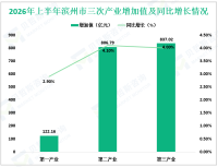 2026年上半年滨州市生产总值1765.97亿元，同比增长4.0%
