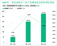 2025年一季度益阳市实现地区生产总值530.51亿元，同比增长5.3%
