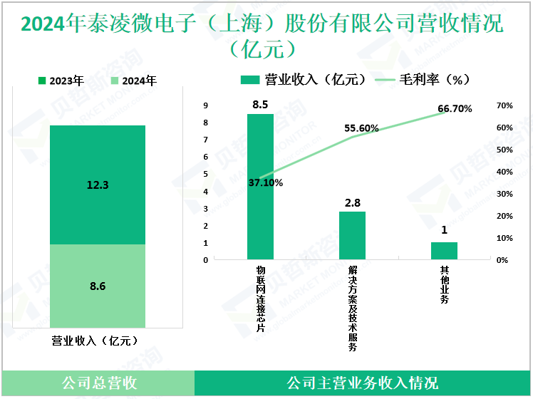 2024年泰凌微电子（上海）股份有限公司营收情况（亿元）