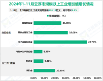 2024年1-11月云浮市规模以上工业实现增加值138.12亿元，同比增长9.8%