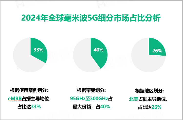 2024年全球毫米波5G细分市场占比分析