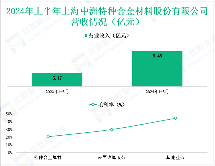 2024年上半年上海中洲特种合金材料股份有限公司营收情况(亿元)