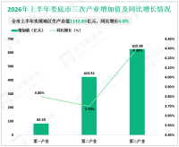 2026年上半年娄底市实现地区生产总值1132.83亿元，同比增长4.0%
