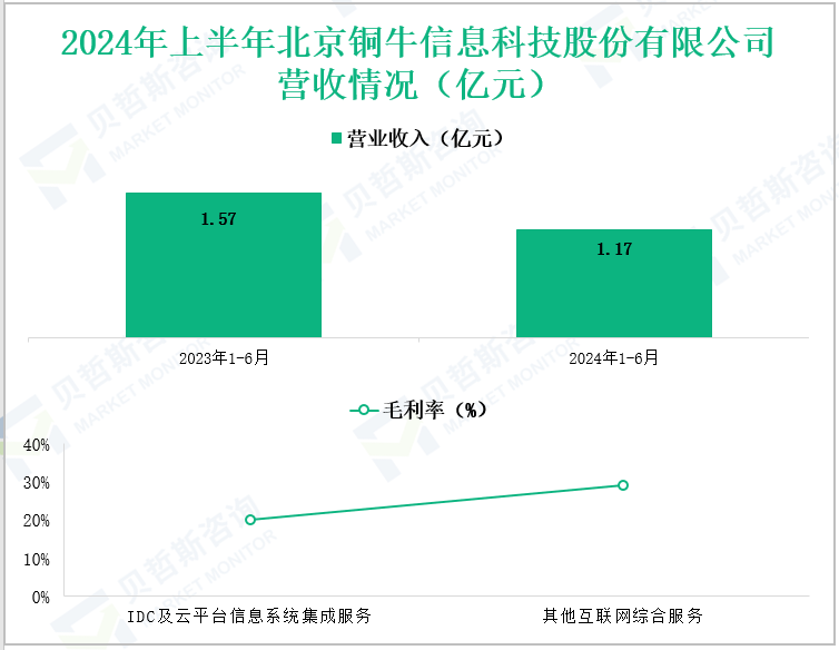 2024年上半年北京铜牛信息科技股份有限公司营收情况(亿元)