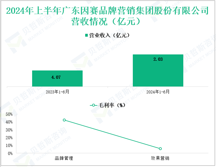 2024年上半年广东因赛品牌营销集团股份有限公司营收情况(亿元)