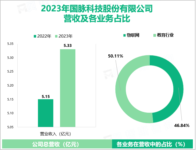 2023年国脉科技股份有限公司营收及各业务占比