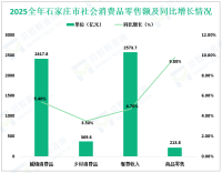 2025全年石家庄市社会消费品零售总额2787.5亿元，比上年增长5.1%