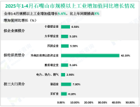 2025年1-4月份石嘴山市规模以上工业增加值增长5.6%，比上年同期提高3%