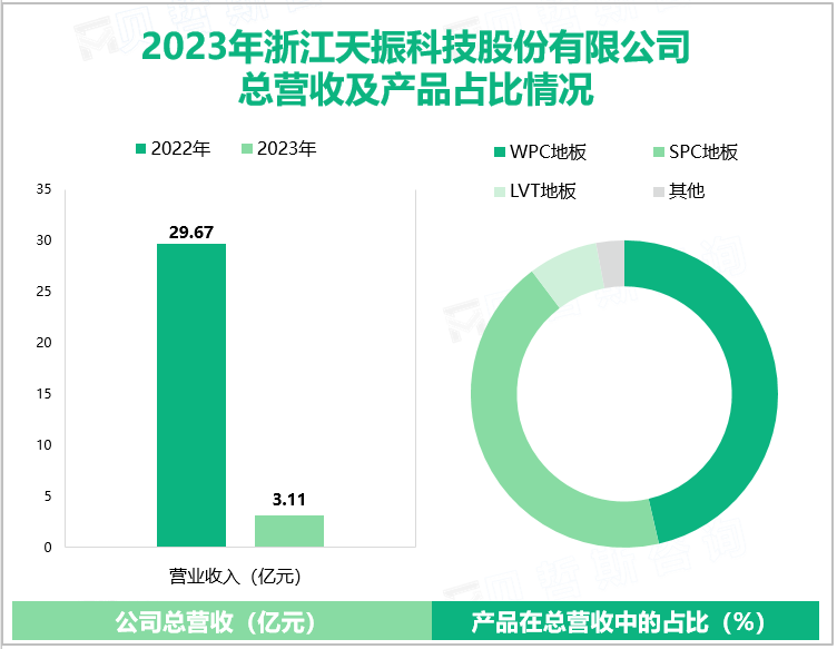 2023年浙江天振科技股份有限公司总营收及产品占比情况