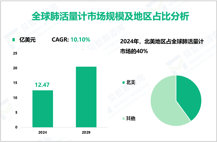 全球肺活量计市场规模及地区占比分析