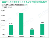 2026年上半年渭南市社会消费品零售总额同比增长6.5%