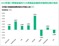 2024年前三季度盐城市社会消费品零售总额2209.3亿元，同比增长6.1%