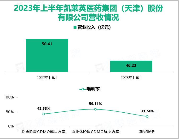 2023年上半年凯莱英医药集团（天津）股份有限公司营收情况