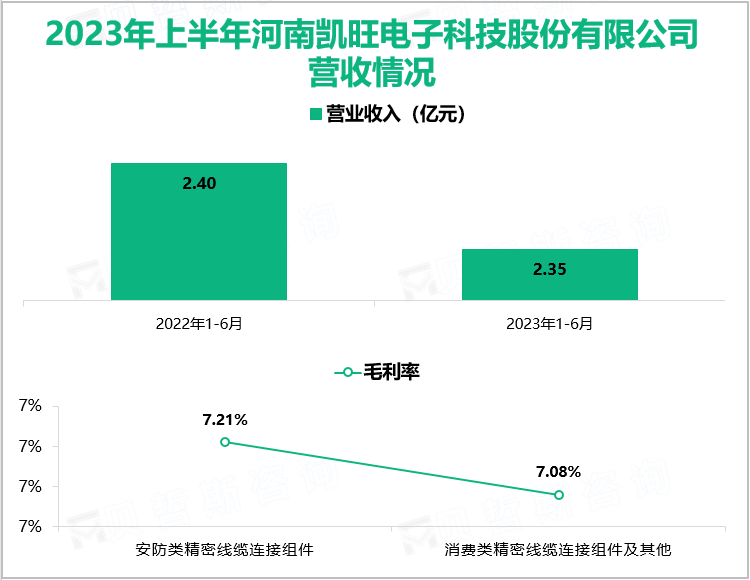 2023年上半年河南凯旺电子科技股份有限公司营收情况