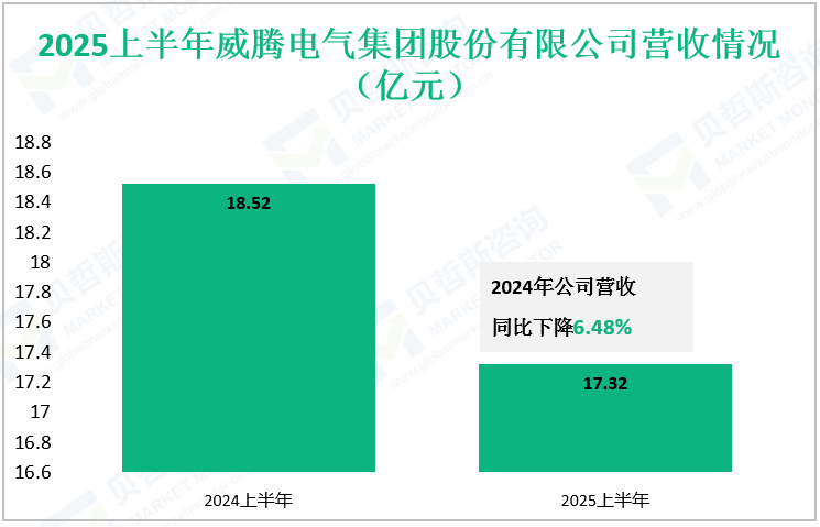2025上半年威腾电气集团股份有限公司营收情况（亿元）