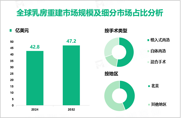 全球乳房重建市场规模及细分市场占比分析