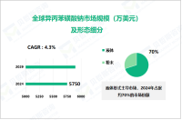 2024年异丙苯磺酸钠市场细分：液体市场占比达70%

