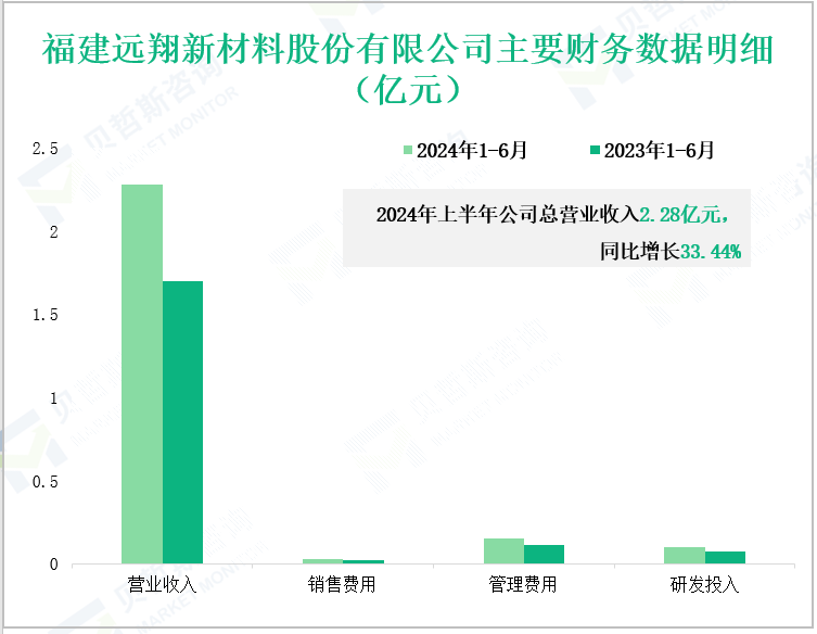 福建远翔新材料股份有限公司主要财务数据明细(亿元)