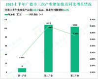 2025年1-6月广德市实现生产总值220.7亿元，比上年同期增长6.2%