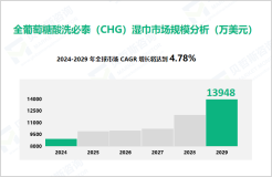葡萄糖酸洗必泰（CHG）湿巾行业发展态势：2024-2029年CAGR增长达4.78%

