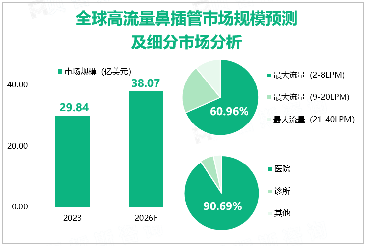 全球高流量鼻插管市场规模预测及细分市场分析