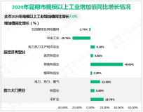 2024全年昆明市规模以上工业增加值同比增长7.0%