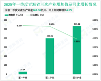 2025年一季度青海省完成生产总值963.58亿元，比上年同期增长4.6%