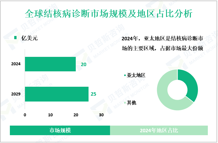 全球结核病诊断市场规模及地区占比分析