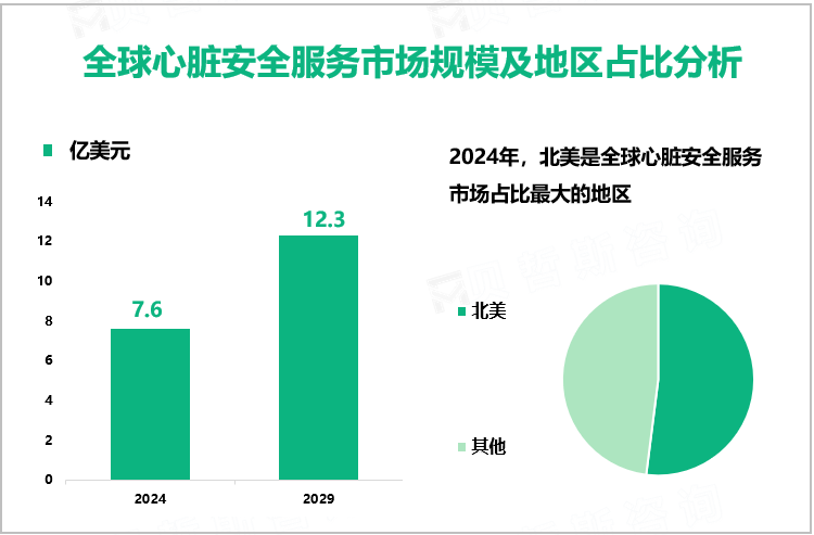 全球心脏安全服务市场规模及地区占比分析