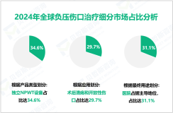 负压伤口治疗应用细分分析：2024年术后溃疡和开放性伤口领域占29.7%的最大份额
