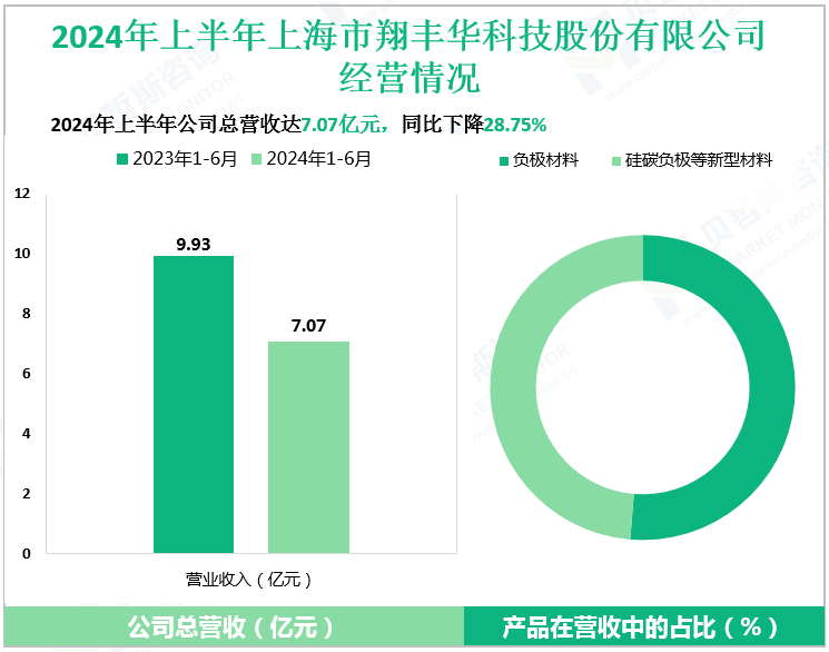 2024年上半年上海市翔丰华科技股份有限公司经营情况