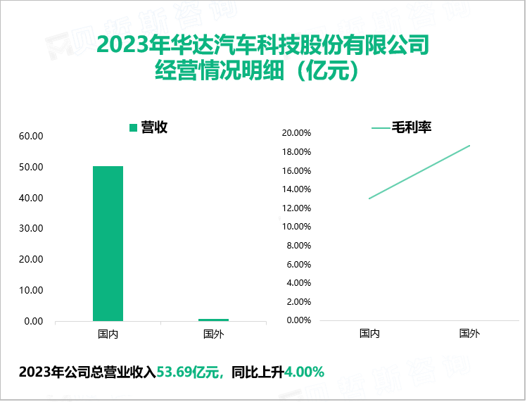 2023年华达汽车科技股份有限公司经营情况明细（亿元）