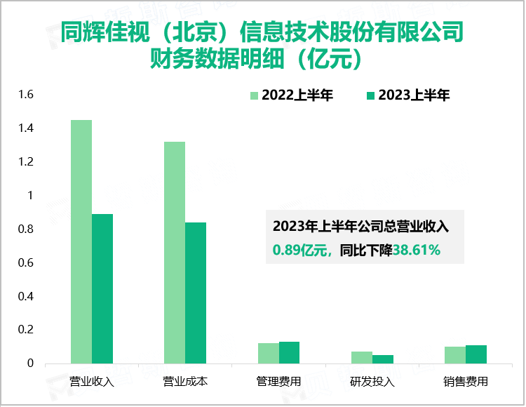 同辉佳视（北京）信息技术股份有限公司 财务数据明细（亿元）